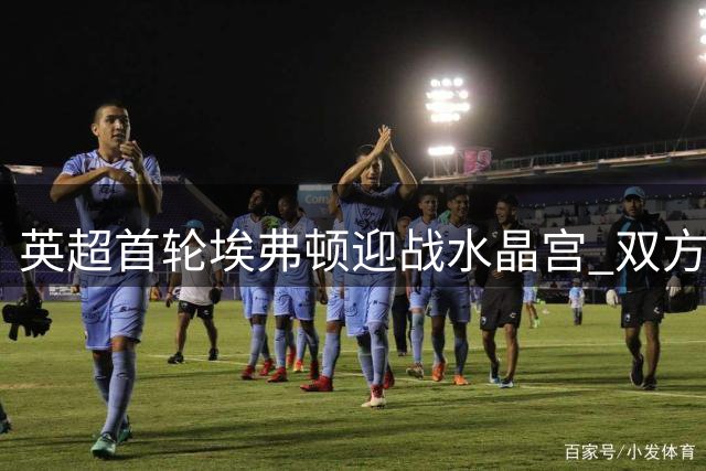 英超首轮埃弗顿迎战水晶宫 双方主力阵容揭晓